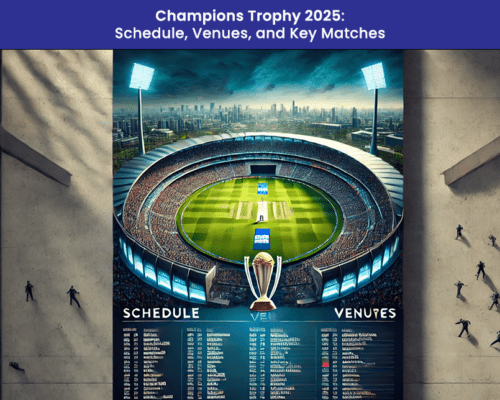 Champions Trophy 2025: Schedule, Venues, and Key Matches