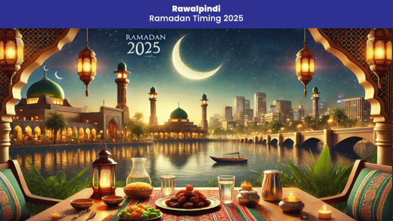 Rawalpindi-Ramadan Timing 2025
