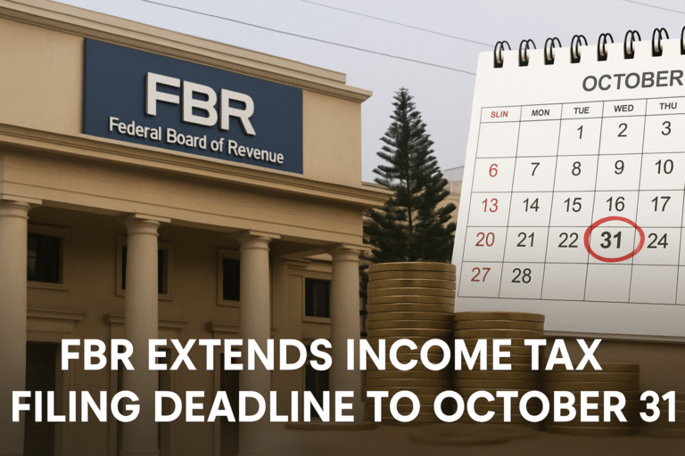 FBR Extends Income Tax Filing Deadline to October 31