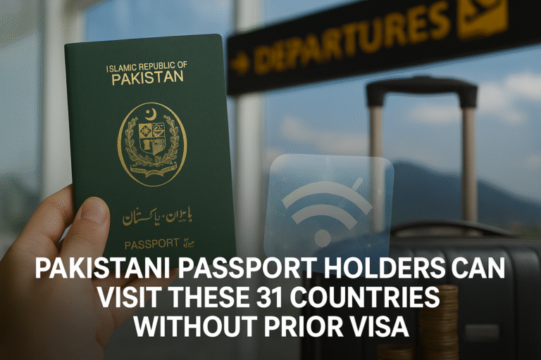 Pakistani Passport Holders Can Visit These 31 Countries Without Prior Visa
