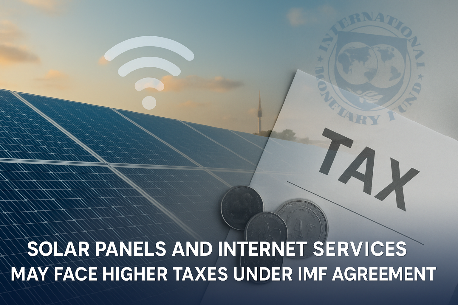 Solar Panels and Internet Services May Face Higher Taxes Under IMF Agreement