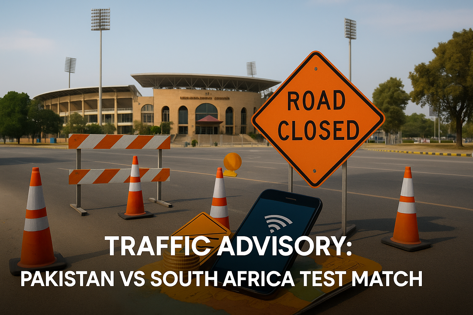 Traffic Advisory Pakistan vs South Africa Test Match