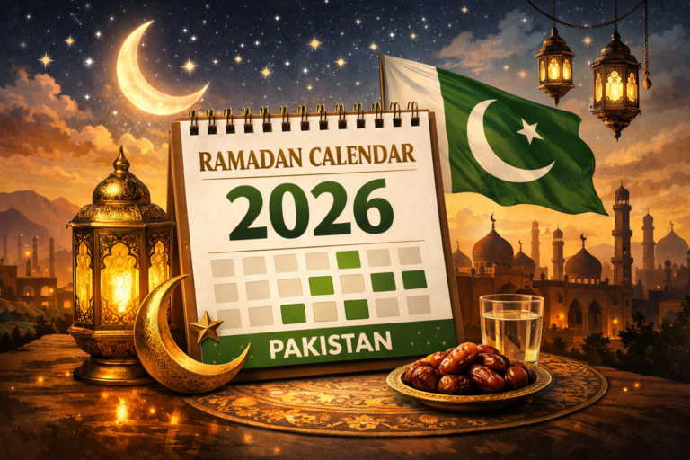 Ramadan Calendar 2026 Pakistan
