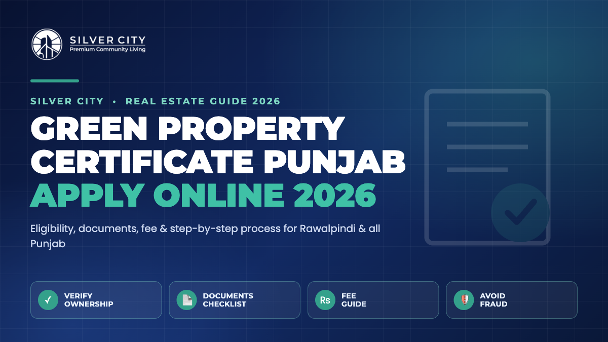 Green Property Certificate Punjab online apply guide 2026 by Silver City