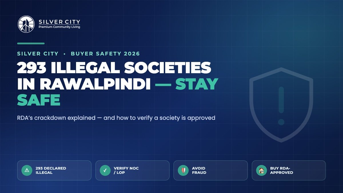 RDA declares illegal housing societies in Rawalpindi 2026 how to verify approval