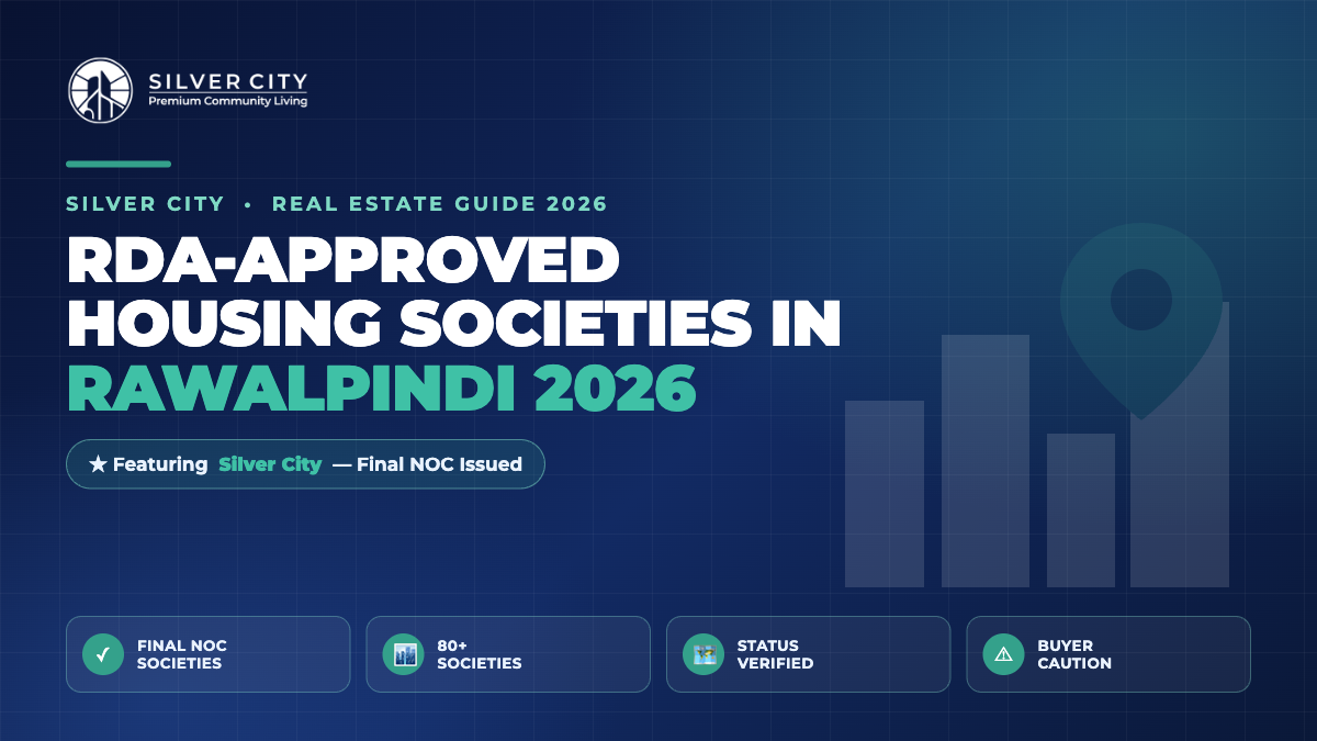 List of RDA approved housing societies in Rawalpindi 2026 featuring Silver City