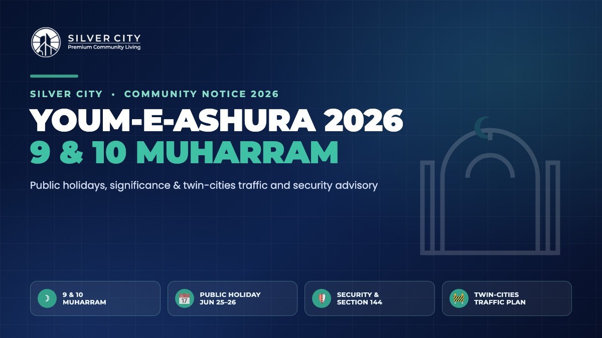 Youm-e-Ashura 2026 9 and 10 Muharram public holidays and twin cities advisory