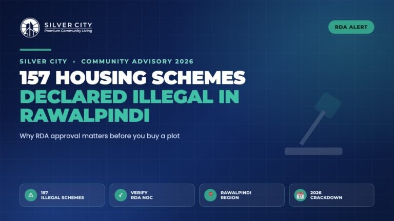 RDA declares 157 illegal housing schemes in Rawalpindi 2026 buyer advisory