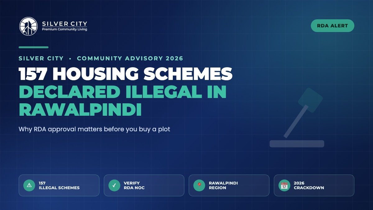 RDA declares 157 illegal housing schemes in Rawalpindi 2026 buyer advisory