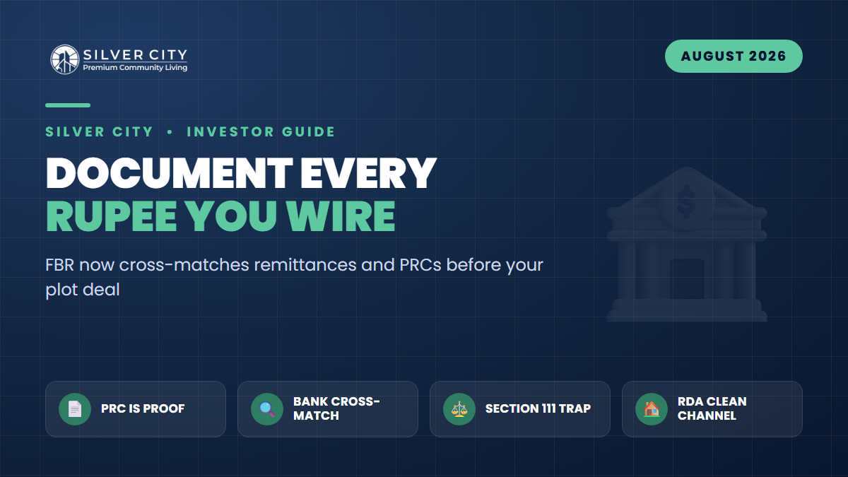Before You Wire That Plot Payment: FBR's New Remittance Cross-Matching and the Section 111 Source-of-Funds Trap