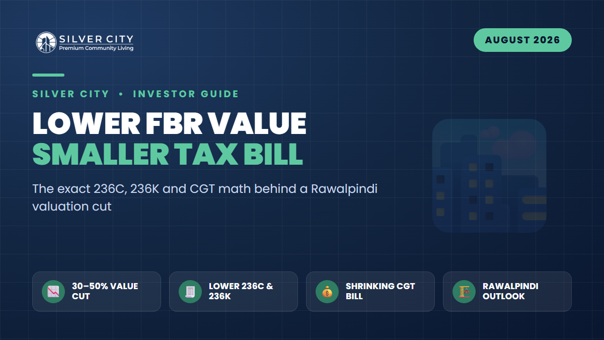 FBR's Lahore Valuation Cut (SRO 876): What a Rawalpindi Reduction Would Do to Your 236C, 236K and CGT Bills