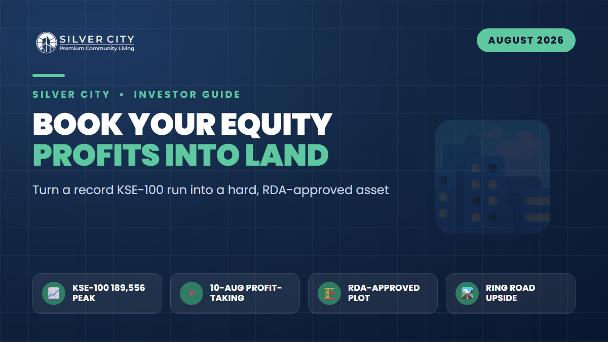 KSE-100 at 189,556: Why Smart Investors Are Booking Equity Profits Into a Rawalpindi Plot
