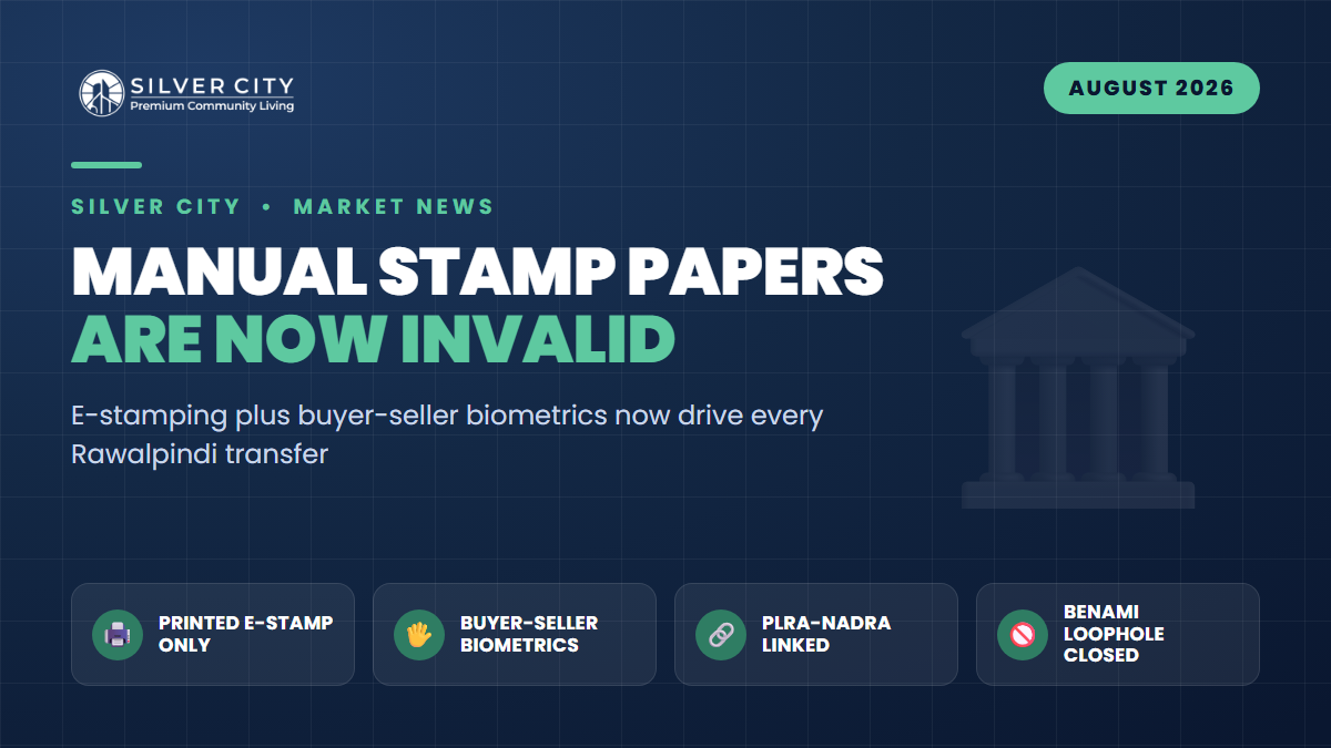 No More Manual Stamp Papers: Inside Rawalpindi's 2026 E-Stamp and Biometric Transfer Process