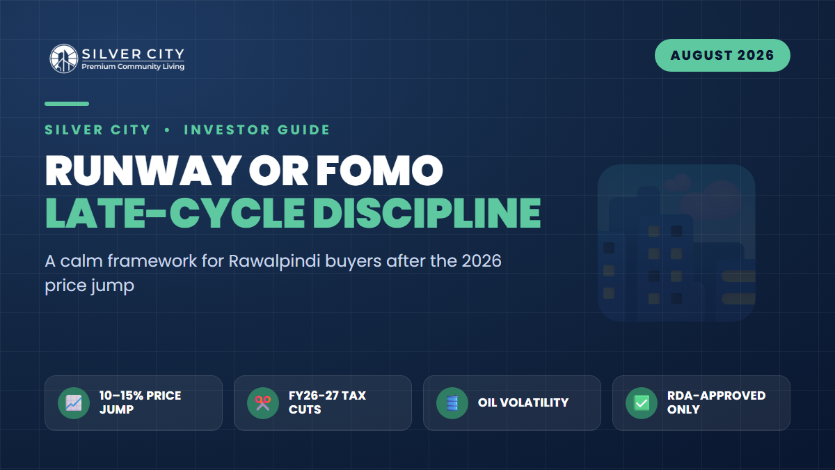 Runway or FOMO? A Discipline Framework for Late-Cycle Rawalpindi Buyers in 2026