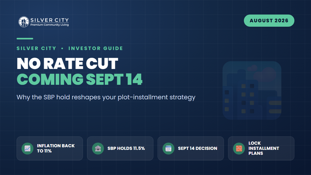 No Rate Cut in Sight: Why SBP's September Hold Changes Your Plot-Installment Math