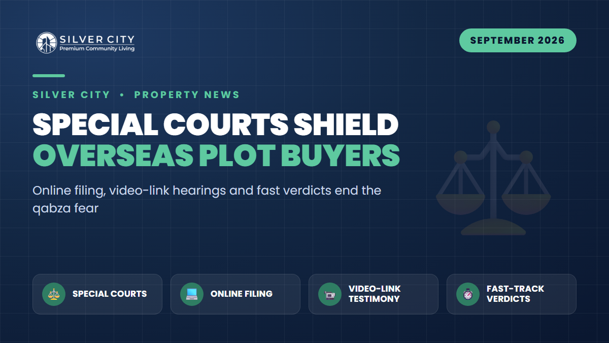 New Special Courts for Overseas Pakistanis: Why Buying an RDA-Approved Silver City Plot From Abroad Just Got Safer