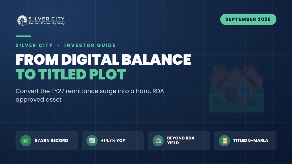 Record $7.3bn in Remittances: A 5-Step Framework to Turn Your Roshan Digital Balance Into a Titled RDA 5-Marla