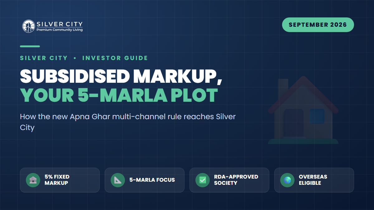 Apna Ghar's New Multi-Channel Rule: The Subsidised-Markup Route Into a Silver City 5-Marla