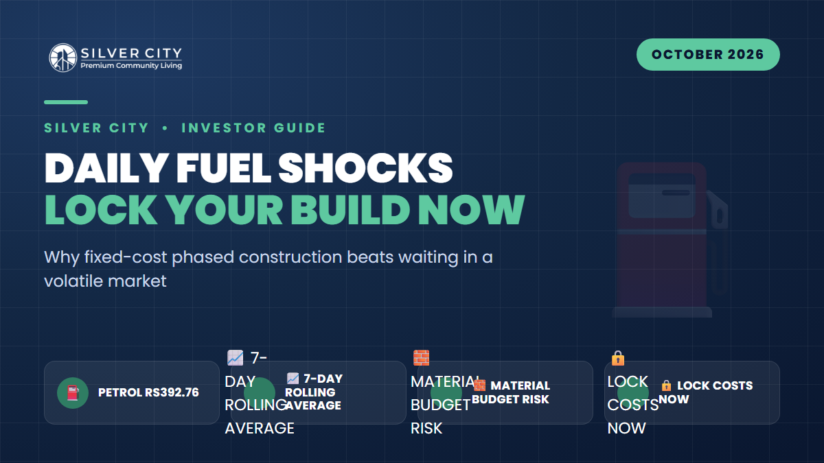 Daily Fuel Shocks Are Breaking Build Budgets: Why Locking a Plot + Fixed-Cost Phased Construction Wins Now