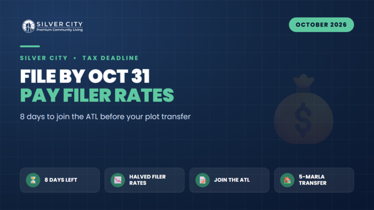 File Before Oct 31: Lock Filer 236K/236C Rates on Your Silver City 5-Marla