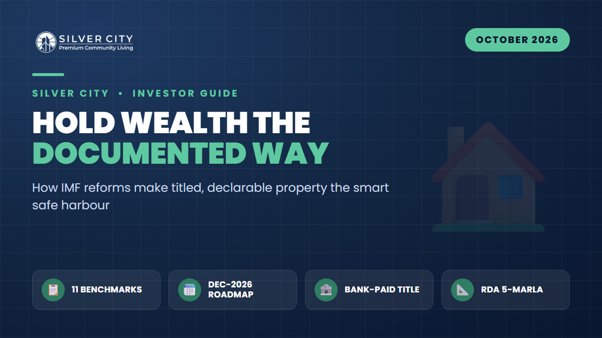Why a Titled RDA 5-Marla Is the Safe Way to Hold Wealth as the IMF Formalisation Net Tightens