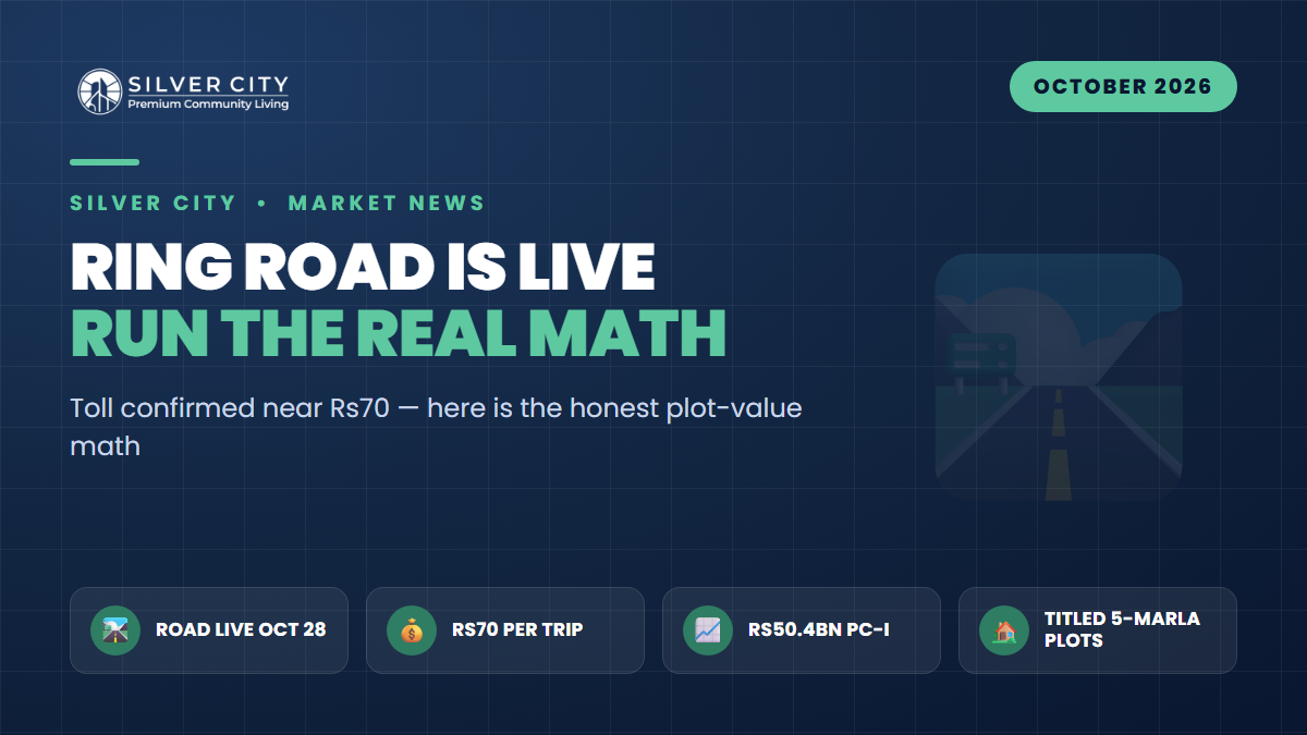 Ring Road Is Live: The Real Rs70-Toll vs 5-Marla Plot Math on the Chakri–Adiala Belt