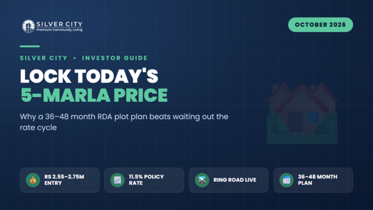 Why a 36-48 Month Plan on an RDA-Approved 5-Marla Locks Today's Price Before the Twin-Cities Catch-Up