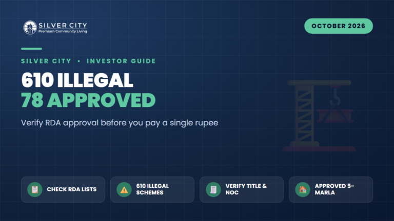 610 Illegal vs 78 Approved: Verify RDA Approval Before You Pay a Single Rupee
