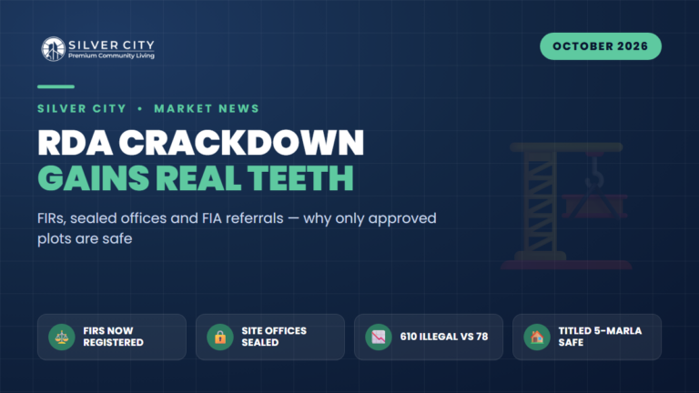RDA's Crackdown Just Got Teeth: Why Only an Approved, Titled 5-Marla Plot Is Safe in 2026