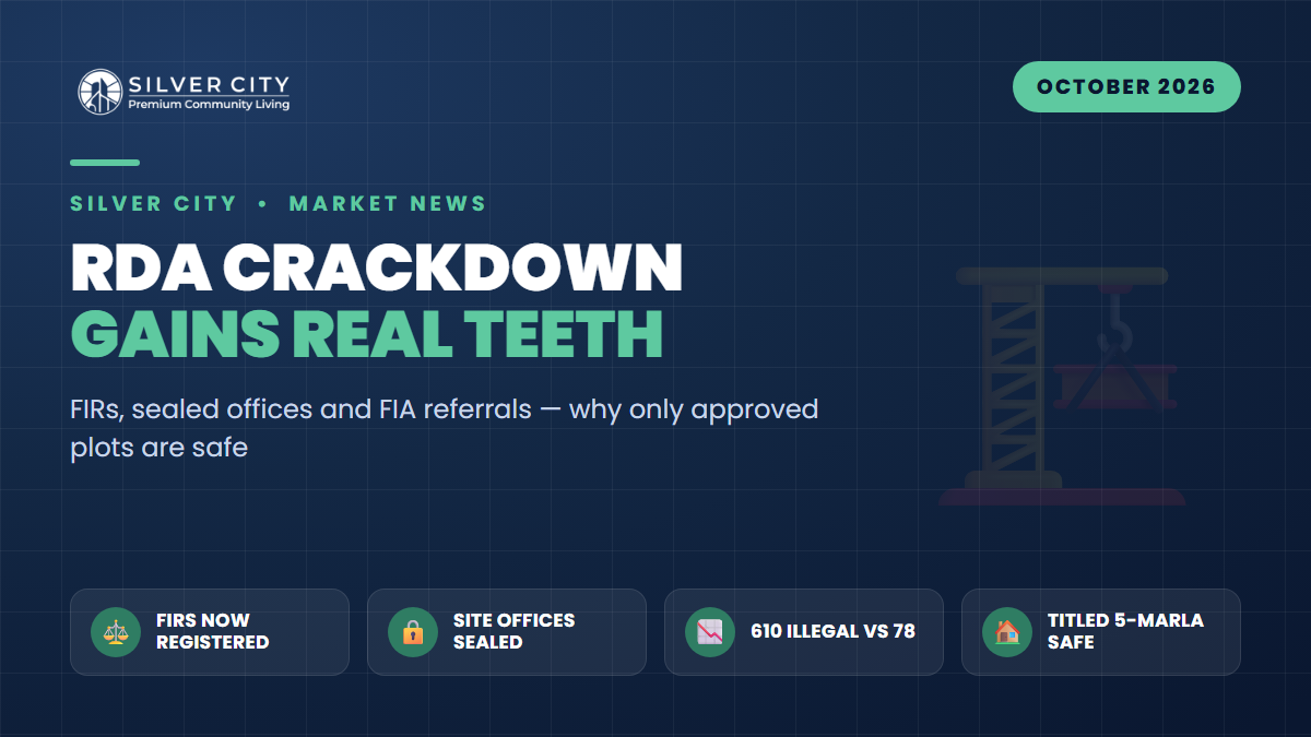 RDA's Crackdown Just Got Teeth: Why Only an Approved, Titled 5-Marla Plot Is Safe in 2026