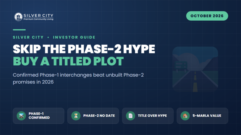 RRR Phase 2 Hype vs. a Titled 5-Marla: Why Confirmed Phase-1 Interchanges Win in 2026