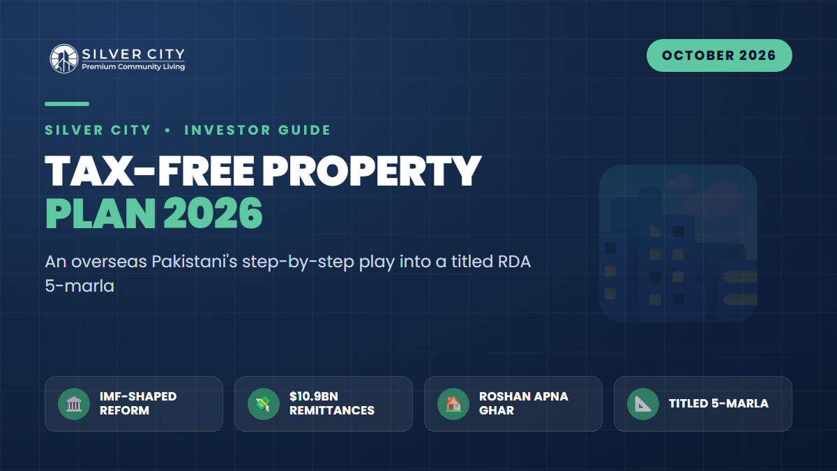 Tax-Free Property Plan 2026: A Step-by-Step Play for Overseas Pakistanis to Buy a Titled RDA 5-Marla
